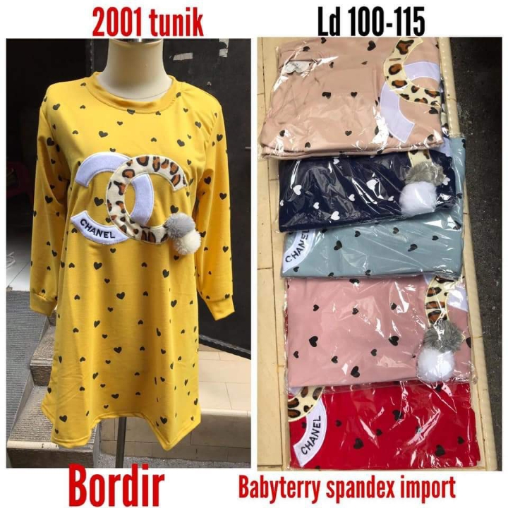 Tunik Bahan Bebyterry