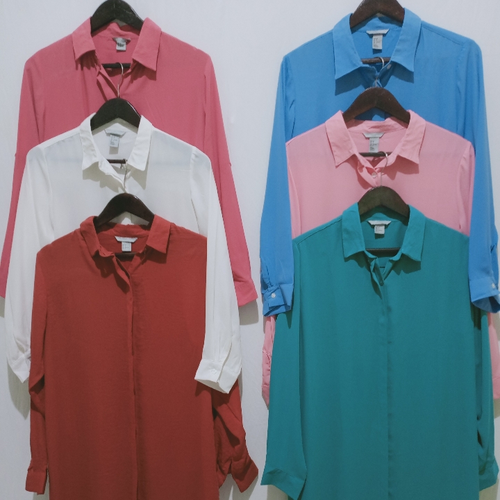 Tunik HM LONG-Sleeve Solid Color 2