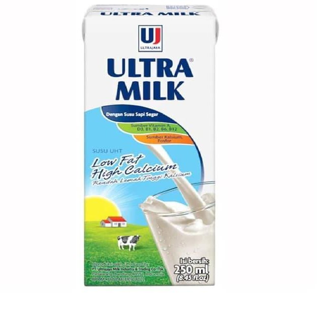 ULTRA LOW-FAT MILK TERAPACK 250ML