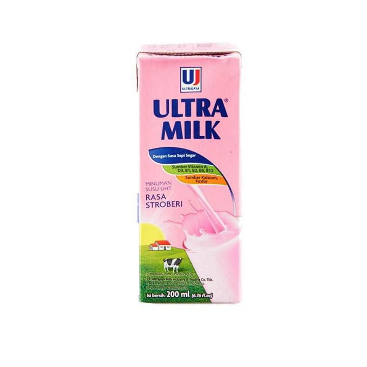 ULTRA MILK STRAWBERY TETRAPACK 200 ML