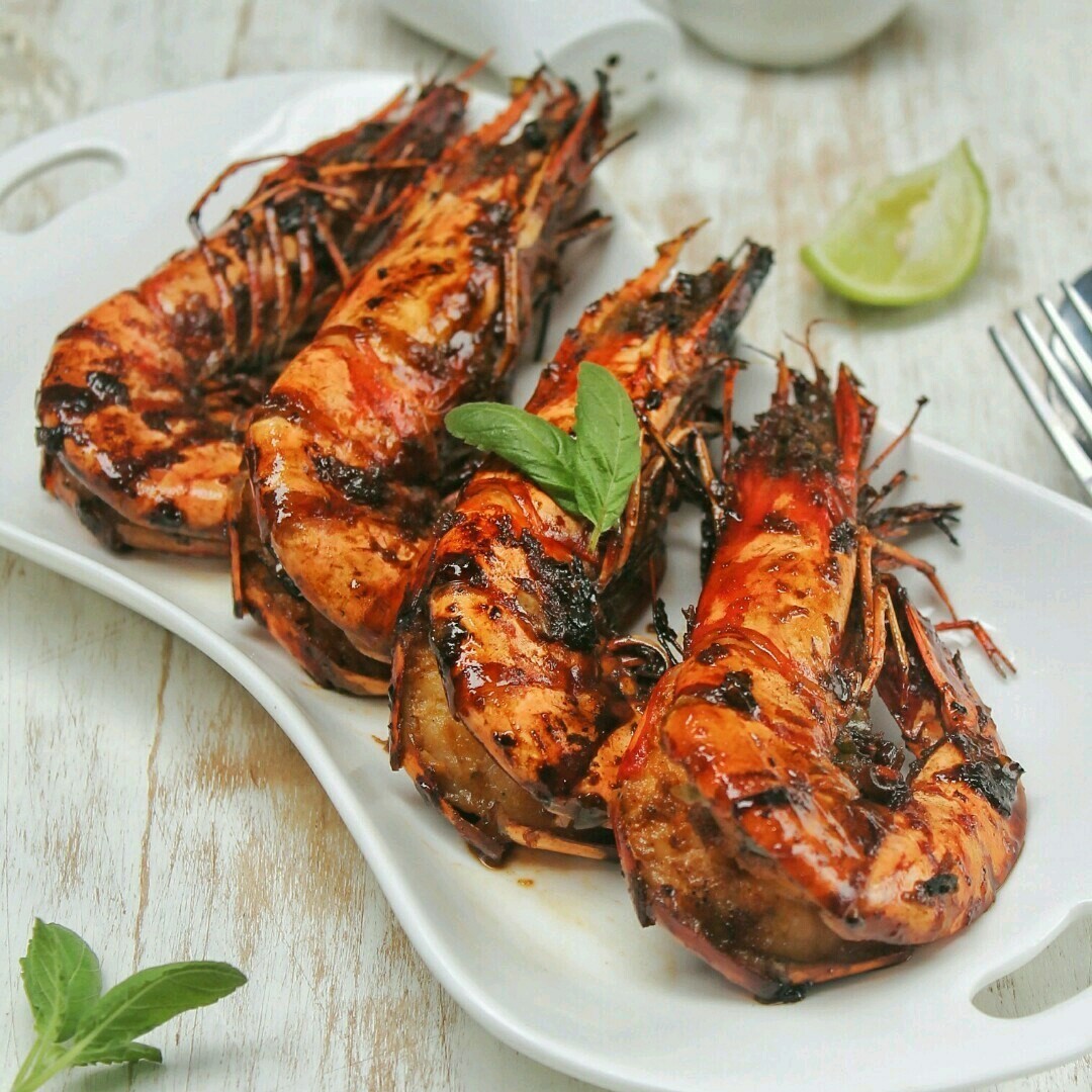 Udang Bakar Sama Nasi