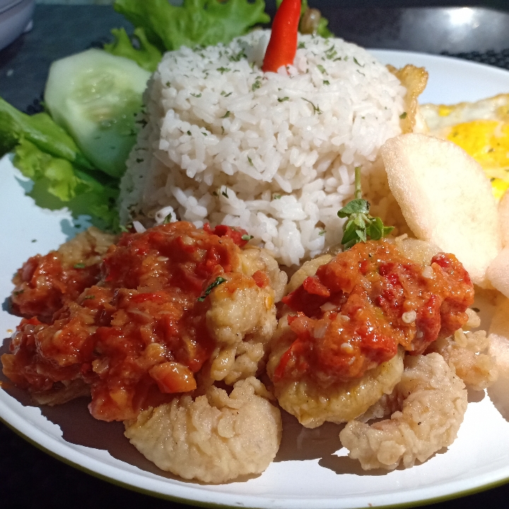 Udang Crispy Sambal Geprek