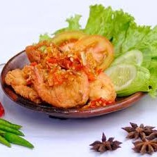 Udang tepung sambal Geprek