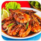 Udang Putih Saus Tiram 