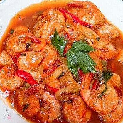 Udang Saos Pedas