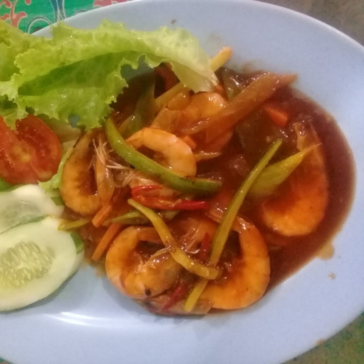 Udang Saus Asam Pedas