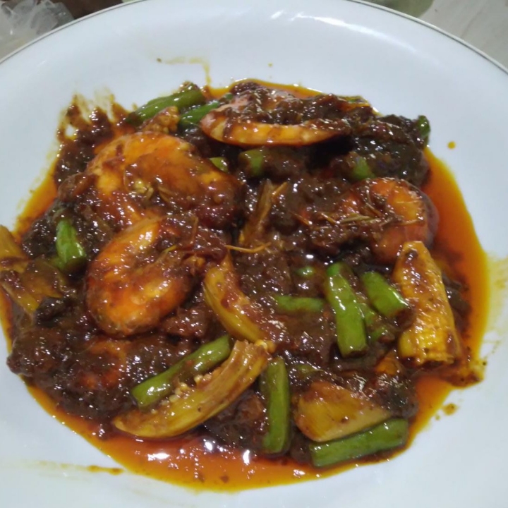 Udang Saus Padang Kecil