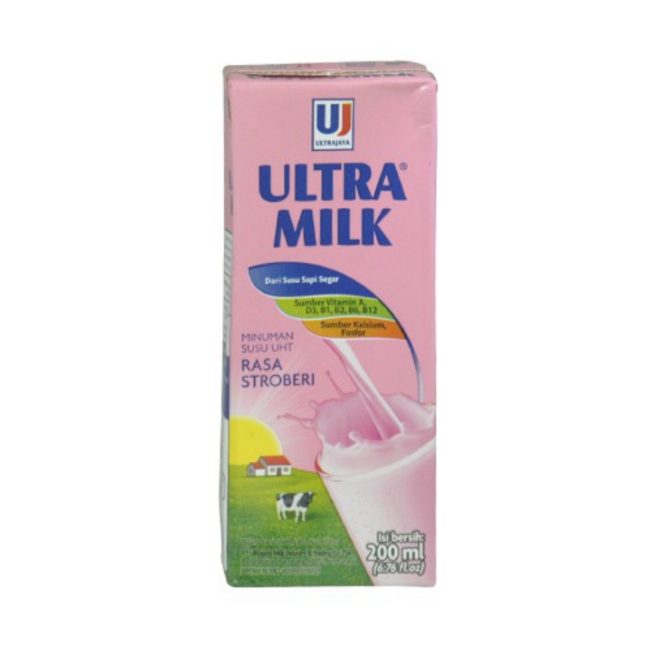 Ultra Milk 200 Ml Strawberry