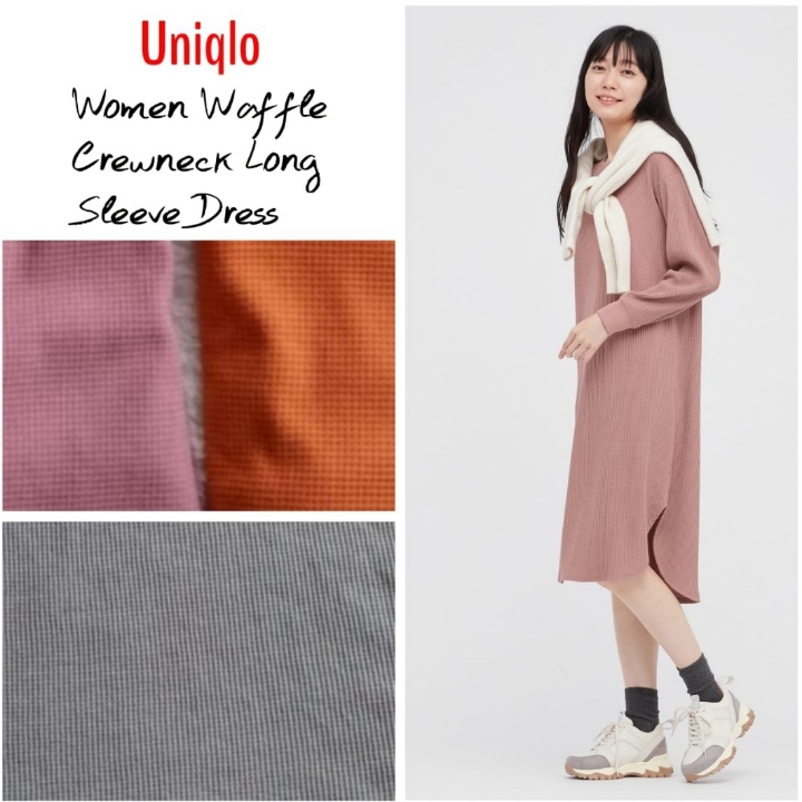 Uniqlo Waffle Long Slave Dress 