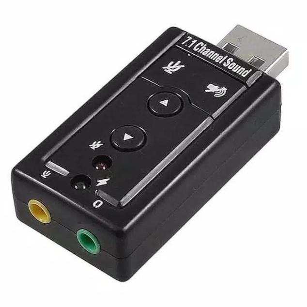 Unik  Sound Card Adapter USB 7 1 Channel External Soundcard Audio  Eks 2