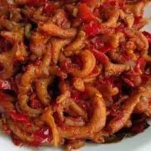 Usus Ayam Balado Mix Sosis