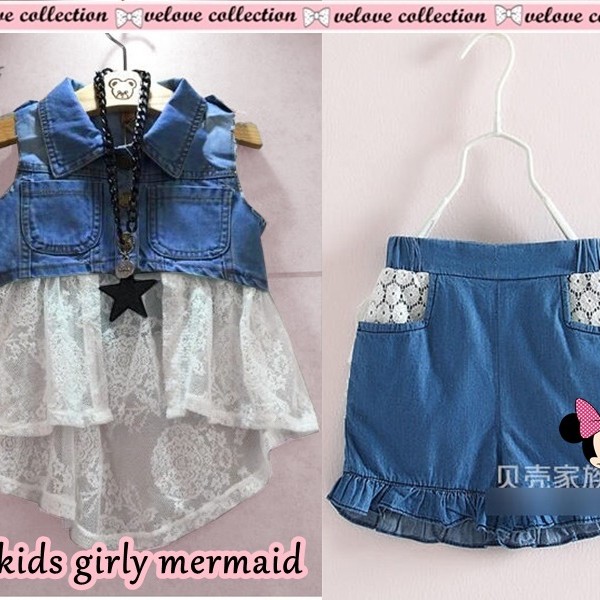 V7V-KID SET LACE MERMAID