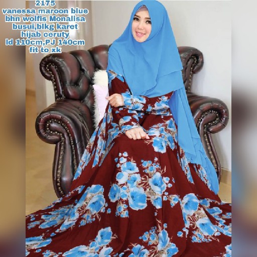 VANNESA MAROON BLUE