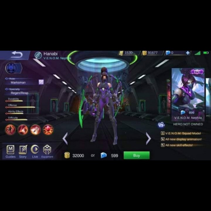 VENOM Nephila Skin Epic Hanabi