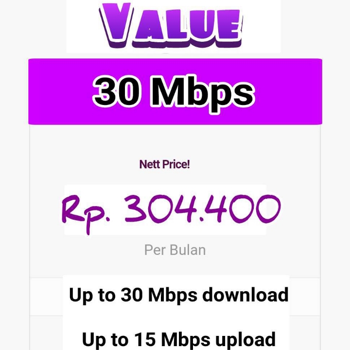 Value 30 Mbps Internet Only