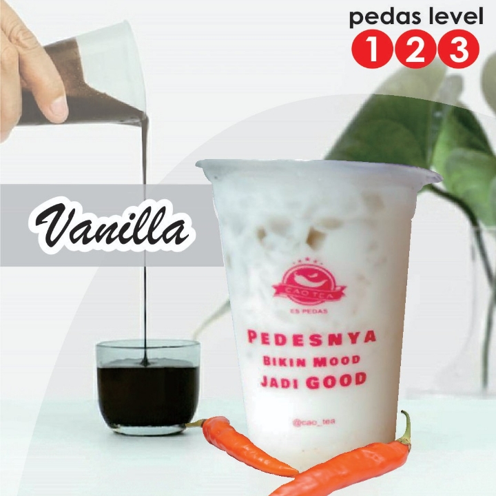 Es Pedas Vanilla Level Sedang