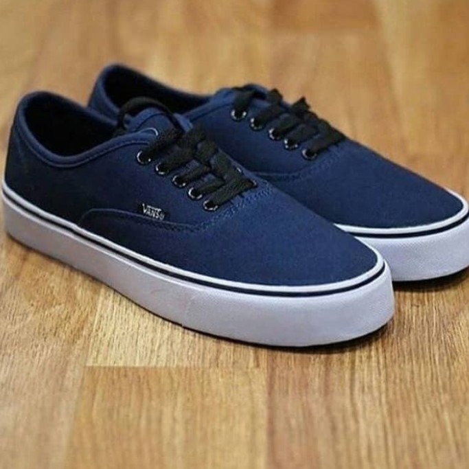 Vans Dt Hitam Tps Putih Dan Blue 2