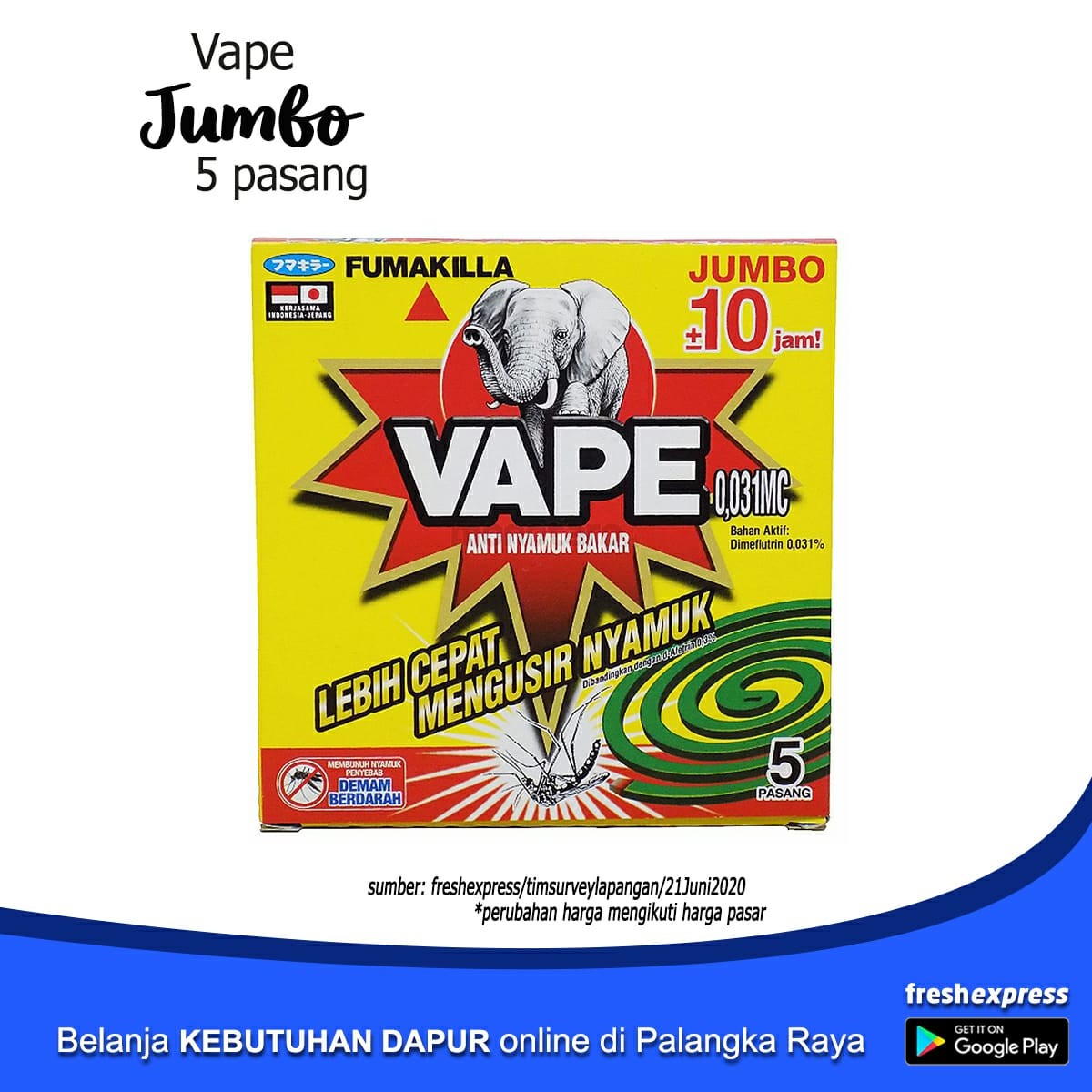 Vape Jumbo 5 Pasang