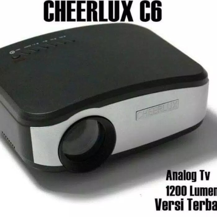 CHEERLUX C6 Mini Proyektor Projector Portable LED LCD  TV 3