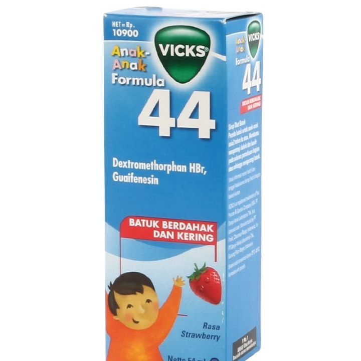 Vicks Obat Batuk Formula 44 Anak Strawberry 54 ml - Kesehatan