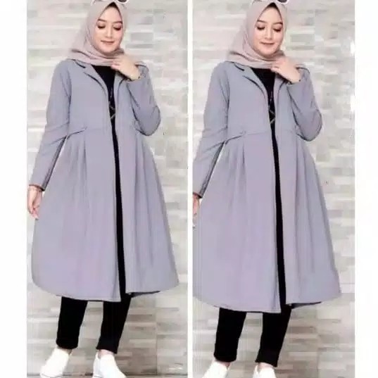 Vika Cardy Jelita  Cardigan Muslim Bahan Wedges 4