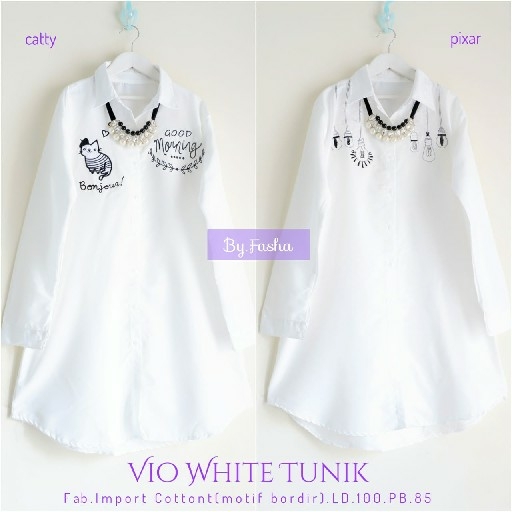 Vio White Tunik