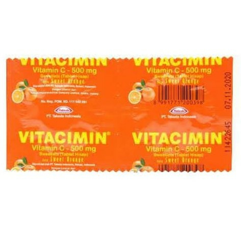 Vitacimin Tablet Hisap Orange - Kesehatan