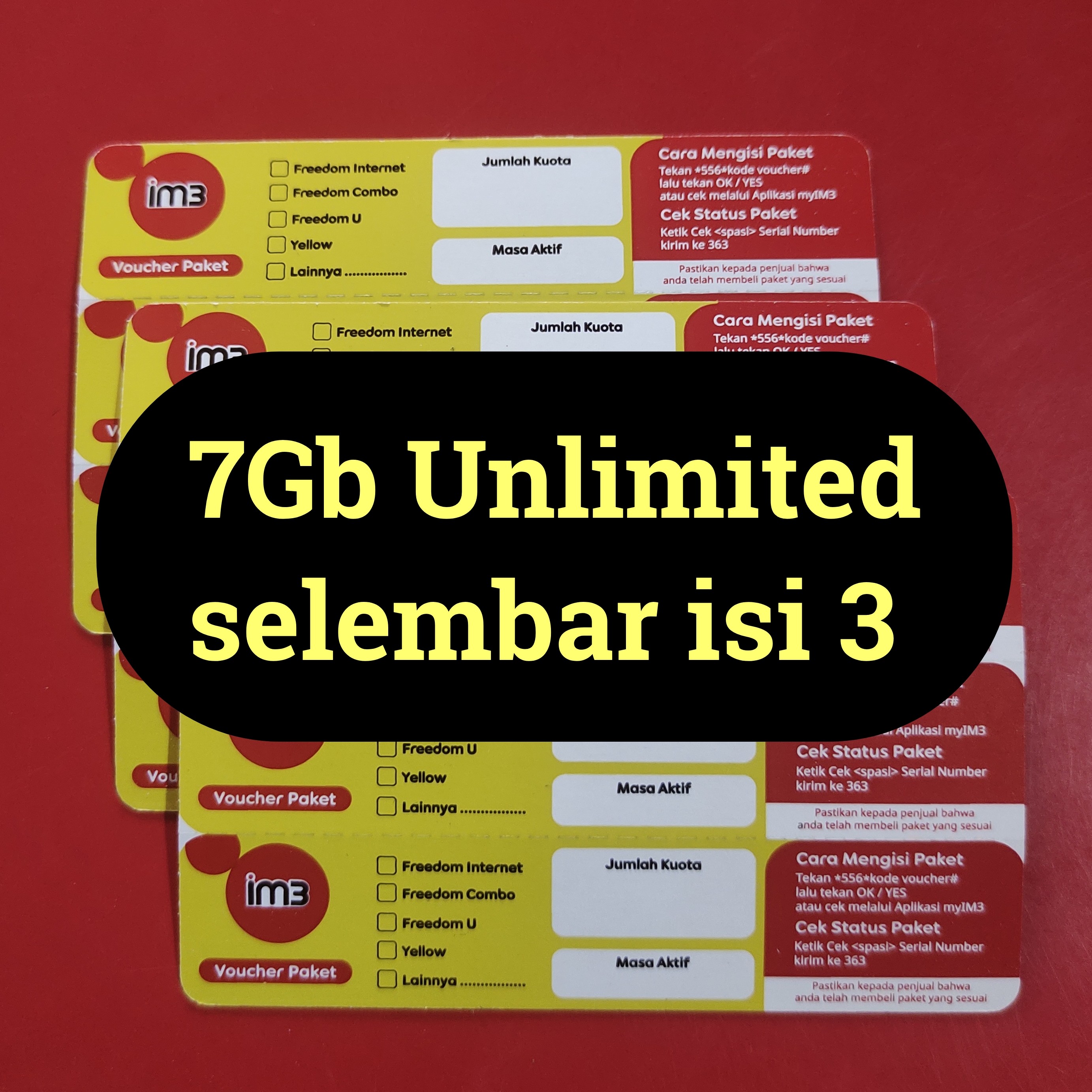 Voucher 7 Unli Isi 3