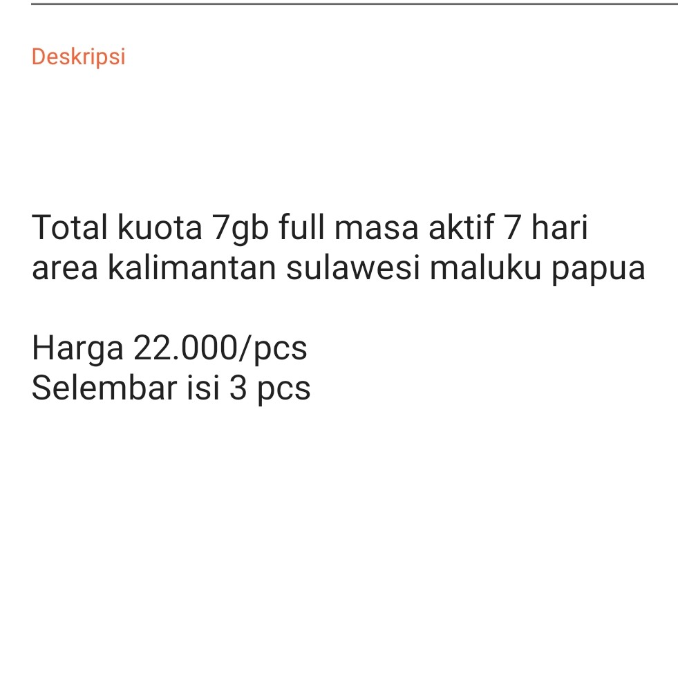 Voucher 7gb 7hr isi 3 2