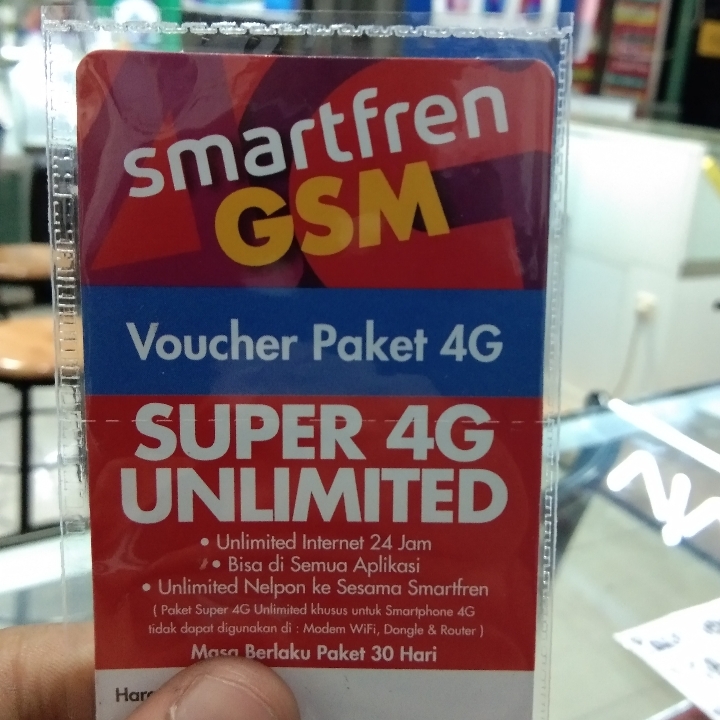 Voucher Internet Smartfreen unlimited Murah