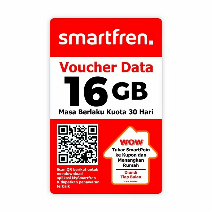 Voucher Kuota Smartfren 16GB