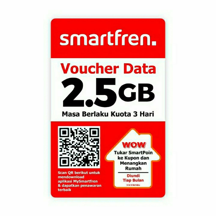 Voucher Smartfren 2gb 500mb