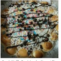 WAFFLE COKLAT KEJU 