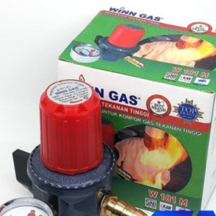 WINN GAS Regulator Tekanan Tinggi METER - Kompor Mawar Semawar Jos