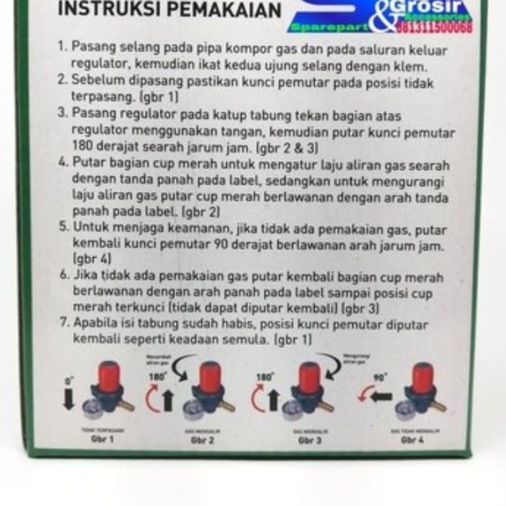 WINN GAS Regulator Tekanan Tinggi METER - Kompor Mawar Semawar Jos 3