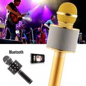 WS858 WS-858 Portable Bluetooth Wireless Microphone Speaker Karaoke KT 2