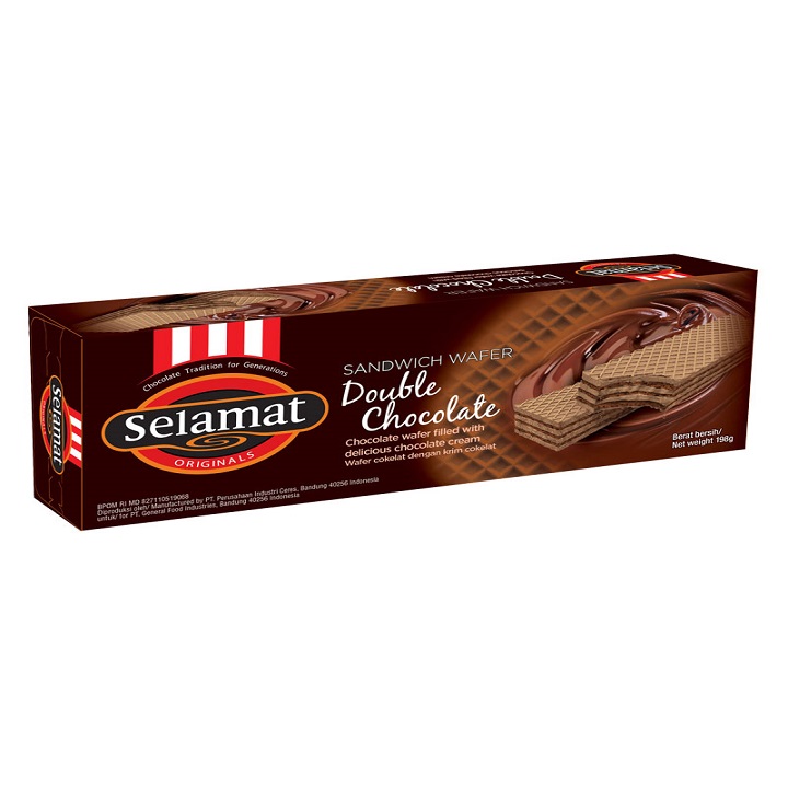 Wafer Selamat Double Chocolate