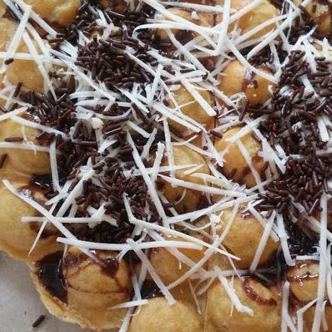 Waffle Egg Coklat