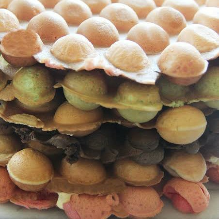 Waffle Egg Coklat Nutella