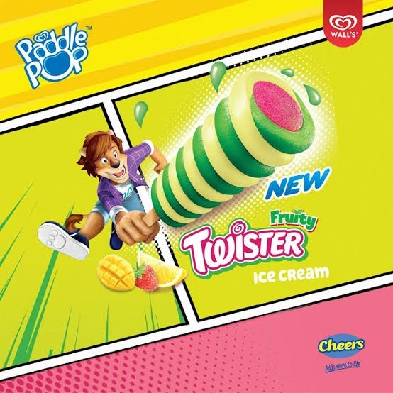 Walls Paddle Pop Twister Fruity 2