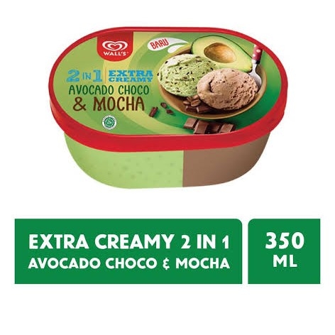 Walls Tub 2in1 Avocado choco Mocha 350ml