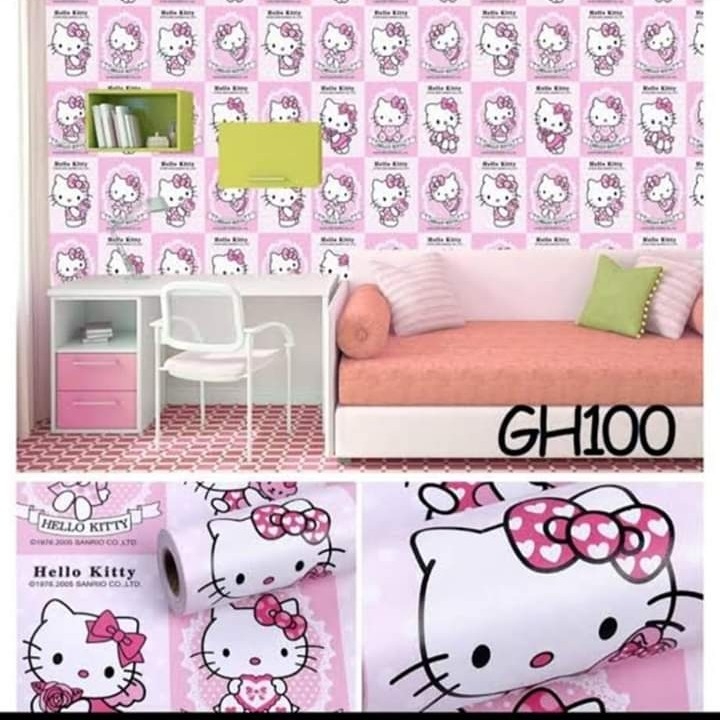 Walpaper Dinding Hello Kitty