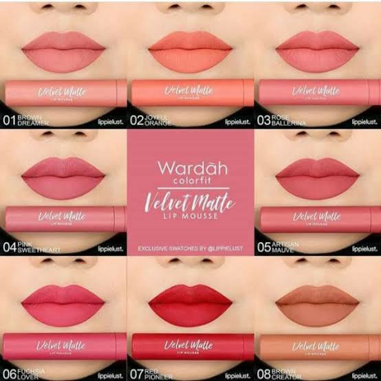 Wardah Velvet lip Mousse