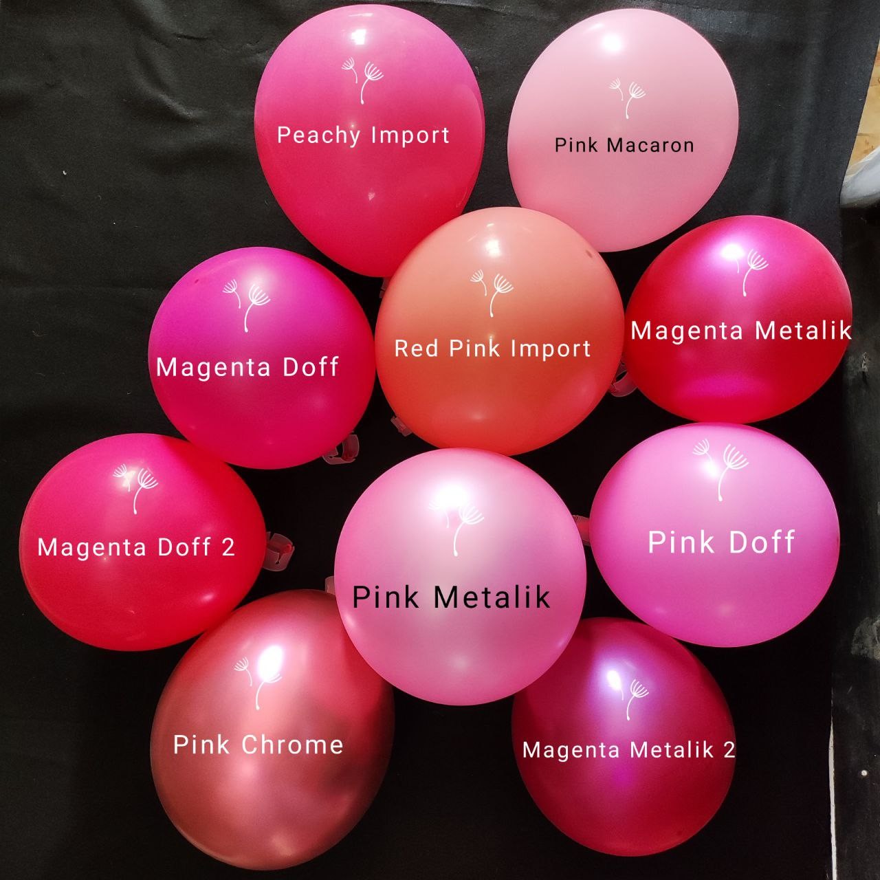 Warna Balon Pink