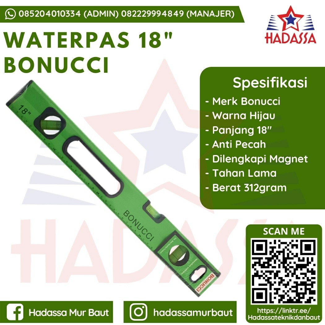 Waterpas 18 Inci Bonucci