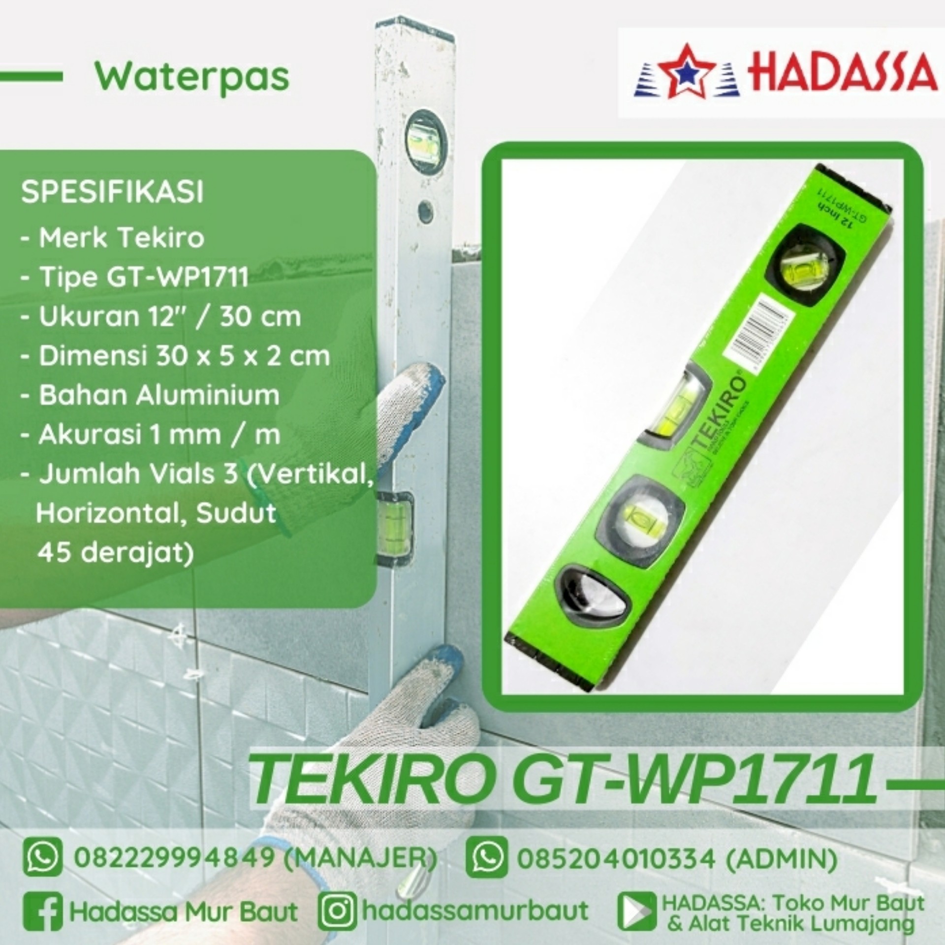 Waterpas Tekiro GT-WP1711