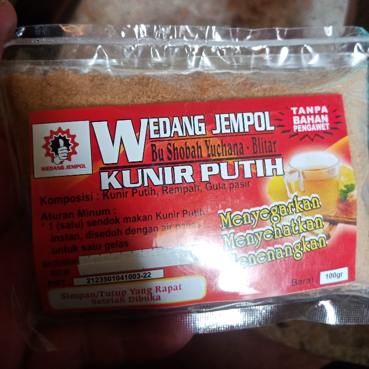 Wedang Jempol Kunir Putih Saset