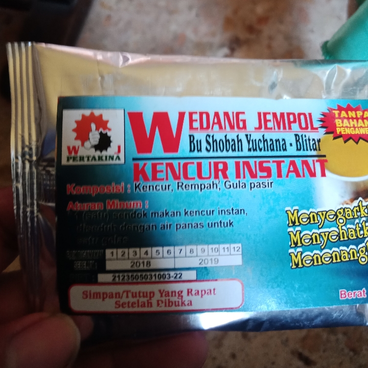 Wedang Jempul Kencur Instan