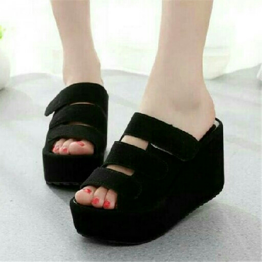 Wedges EL59 Hitam