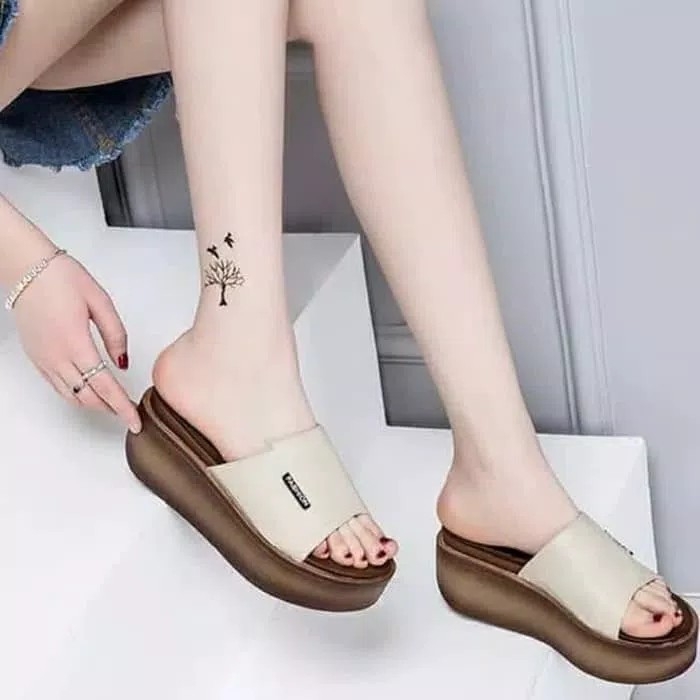 Wedges Fashion KL20 Cream